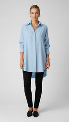 Romane | Women's Oversized Cotton Shirt, Button-Front Blouse | Animated Apparel