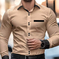 Kai | Men's Classic Collared Shirt, Button-Front Dress Shirt | Animated Apparel