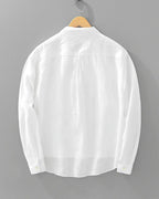 Rory | Men's Cotton-Linen Popover Shirt, Half-Button Relaxed Shirt | Animated Apparel