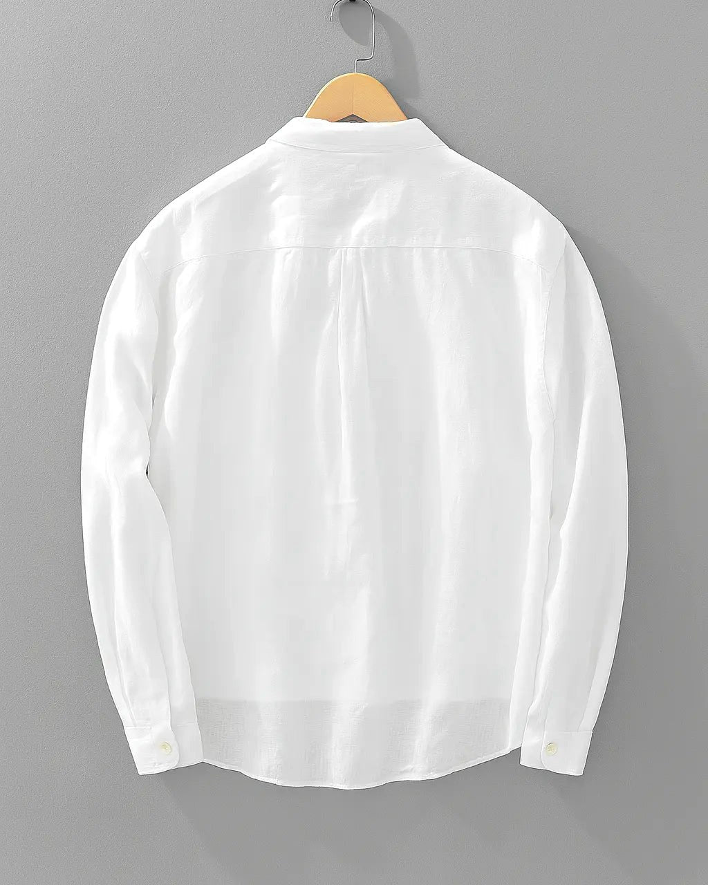Rory | Men's Cotton-Linen Popover Shirt, Half-Button Relaxed Shirt | Animated Apparel