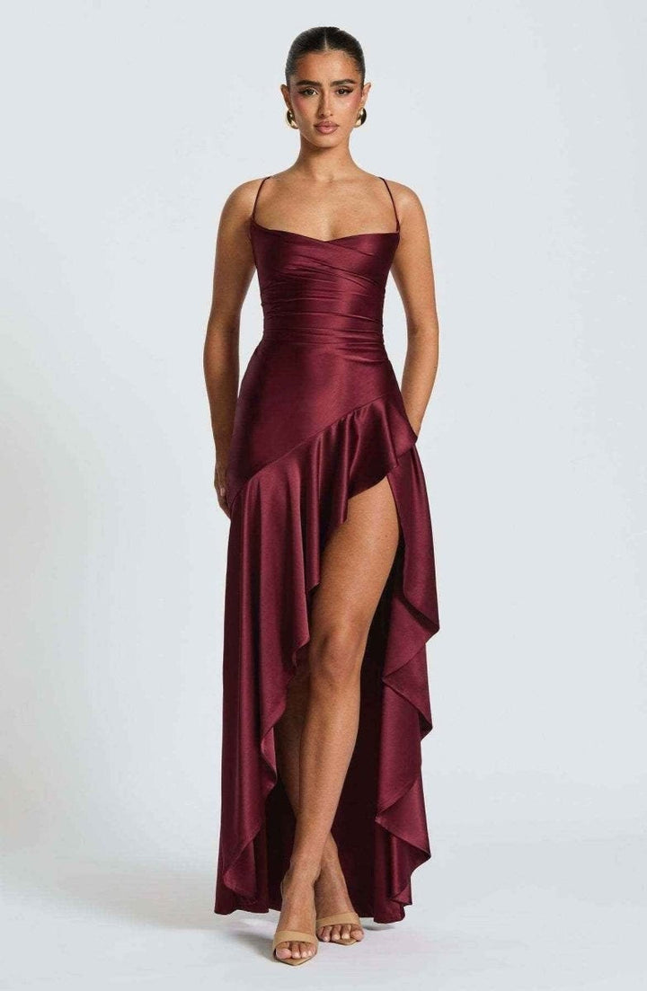 Rosalie | Women's Ruffled Hem Maxi Dress - image 10
