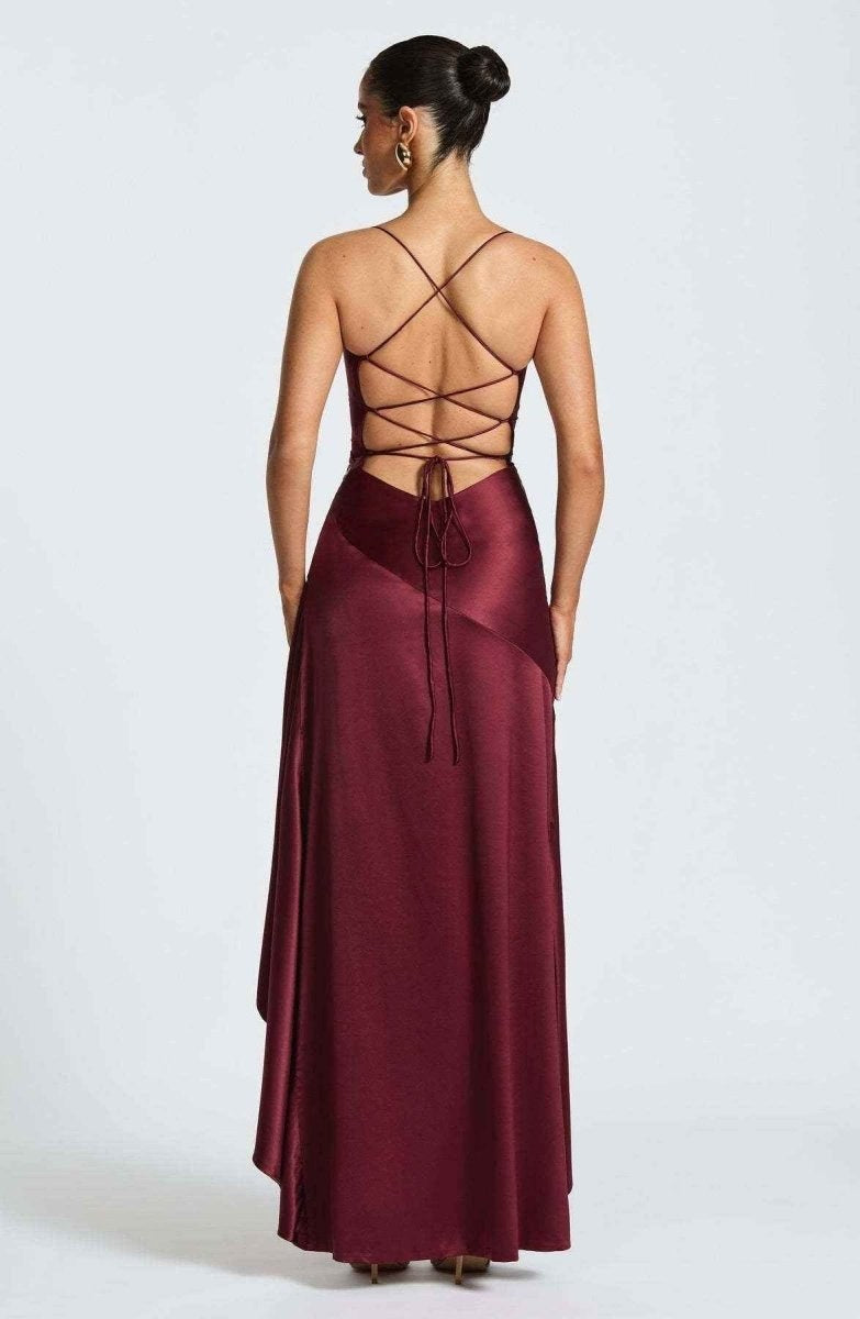 Rosalie | Women's Ruffled Hem Maxi Dress - image 11