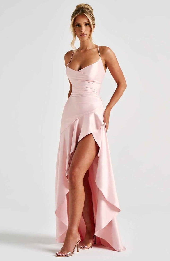 Rosalie | Women's Ruffled Hem Maxi Dress - image 14