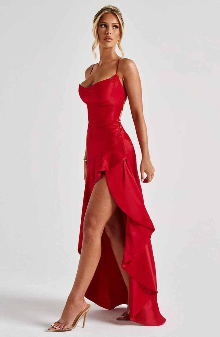 Rosalie | Women's Ruffled Hem Maxi Dress - image 15