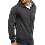 Ross | Men's Zip-Up Hoodie, Relaxed-Fit Autumn Jumper | Animated Apparel