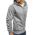 Ross | Men's Zip-Up Hoodie, Relaxed-Fit Autumn Jumper | Animated Apparel