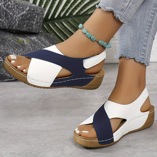 Rowan | Women's Hiking Sandals with Arch Support - Blue