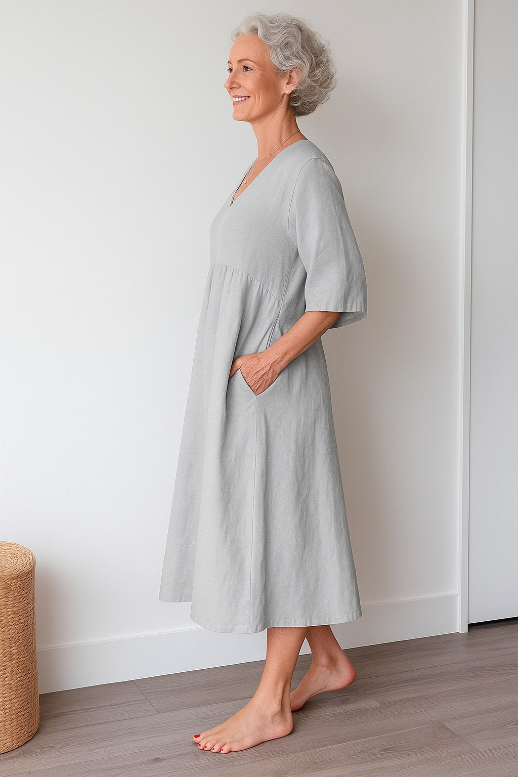 Ruby | Women's Timeless Draped Comfort Dress - image 10