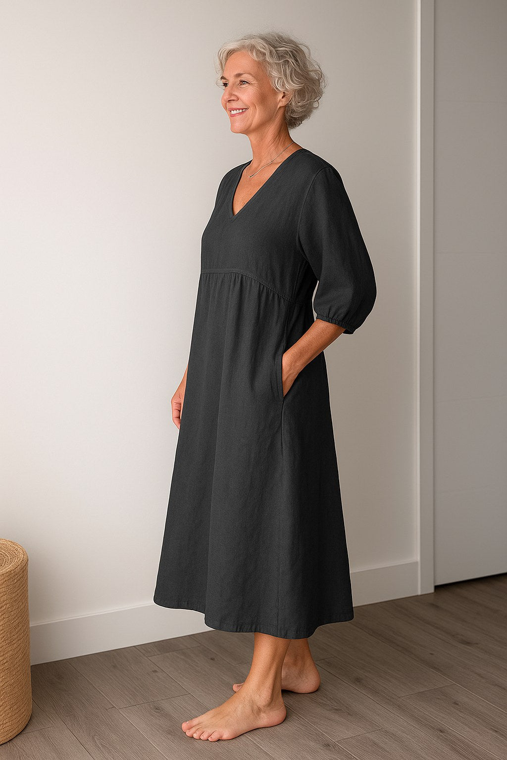 Ruby | Women's Timeless Draped Comfort Dress - image 6