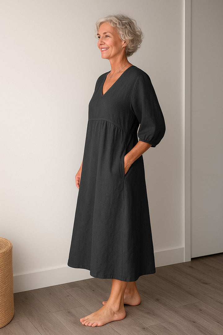 Ruby | Women's Timeless Draped Comfort Dress - image 6