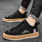 Isaac | Men's Lace-Up Trainers with Quilted Upper, Chunky Sole Trainers | Animated Apparel