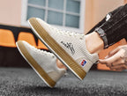 Isaac | Men's Lace-Up Trainers with Quilted Upper, Chunky Sole Trainers | Animated Apparel