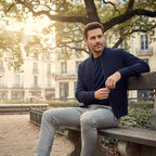 Ryan | Men's Suede Bomber Jacket, Tailored Autumn Jacket | Animated Apparel