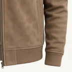 Ryan | Men's Suede Bomber Jacket, Tailored Autumn Jacket | Animated Apparel