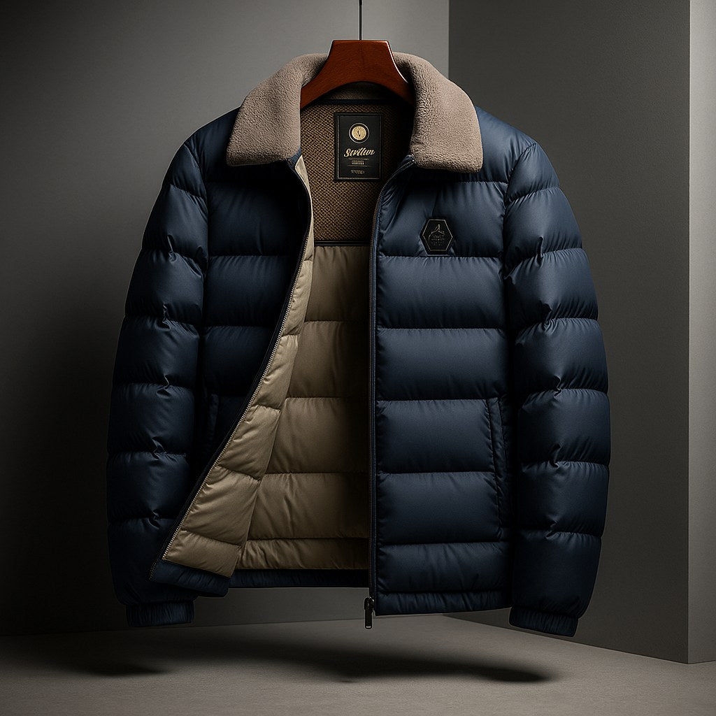 Ryan | Women's Quilted Puffer Jacket, Weather-Resistant Autumn Coat | Animated Apparel | Nickel