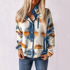 Sandra | Women's Button-Up Jacket, Structured Midweight Jacket | Animated Apparel | Navy