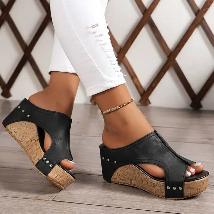 Sarah | Women's Orthopedic Cushioned Sandals - Beige