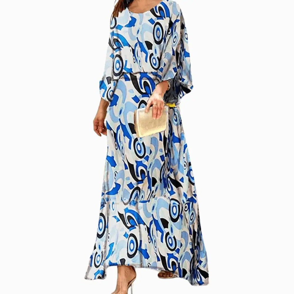 Savannah | Women's Boho Print Flowing Maxi Dress - image 2