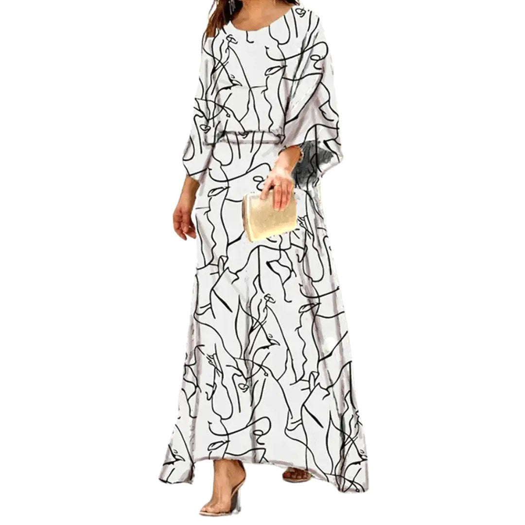 Savannah | Women's Boho Print Flowing Maxi Dress - image 4