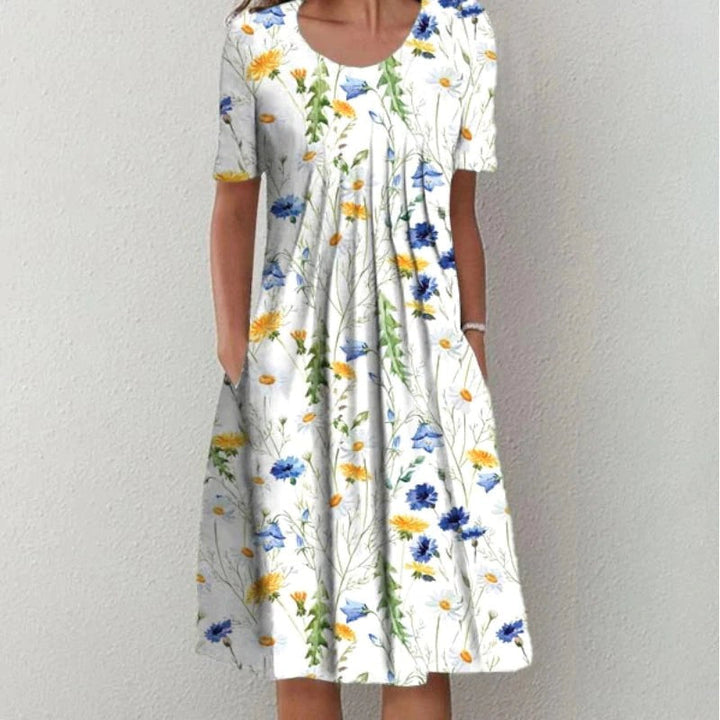 Savannah | Women's Casual Floral Midi Dress - image 17