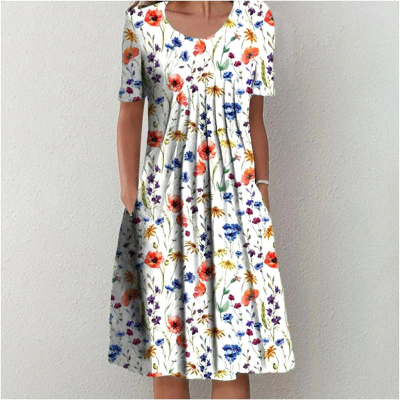 Savannah | Women's Casual Floral Midi Dress - image 20