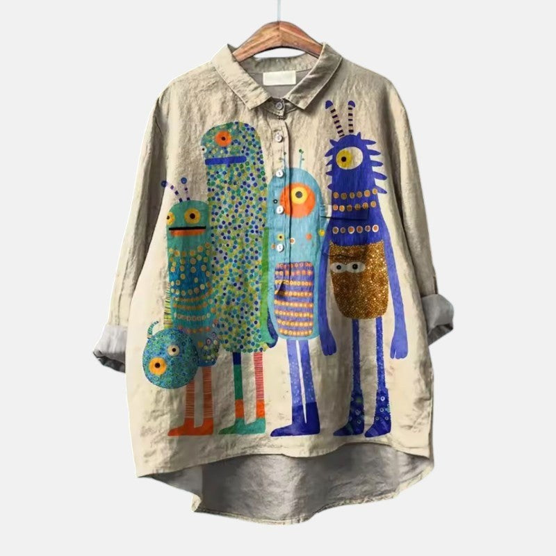 Savannah | Women's Classic Button-Up Shirt - Print 1