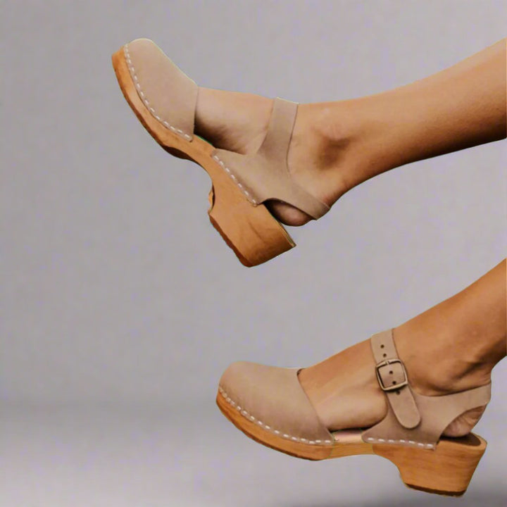 Savannah | Women's Comfortable Platform Sandals - Red