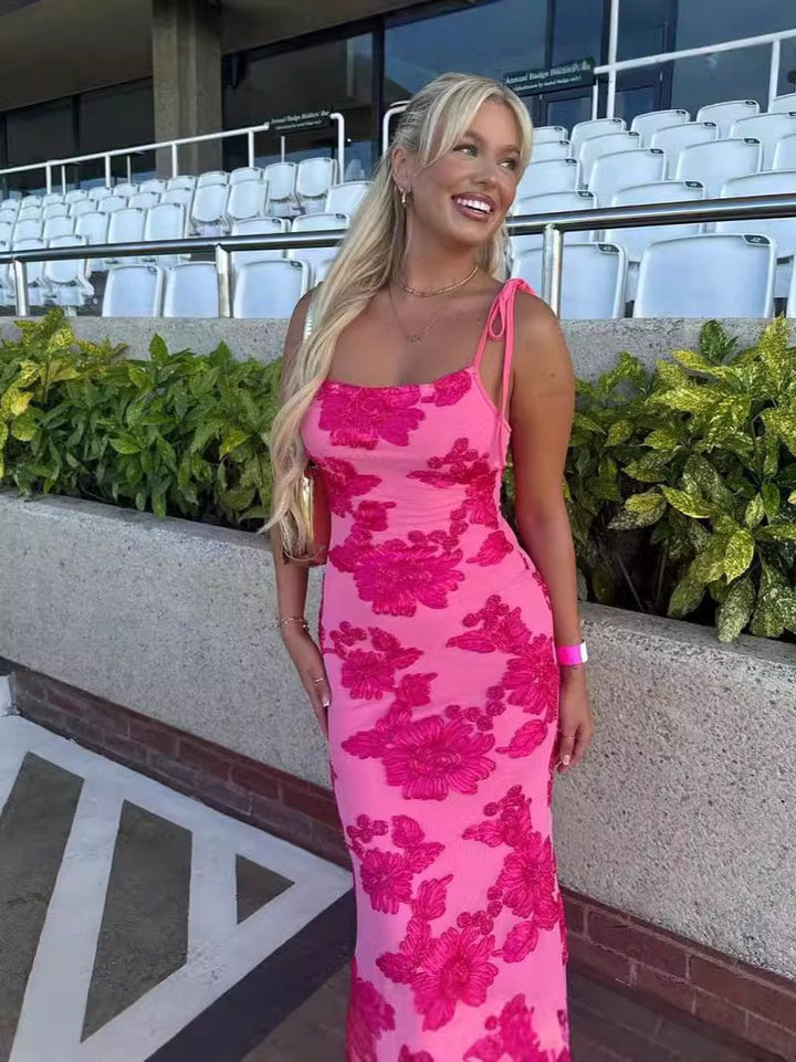 Savannah | Women's Floral Print Fit-and-Flare Maxi Dress - image 5