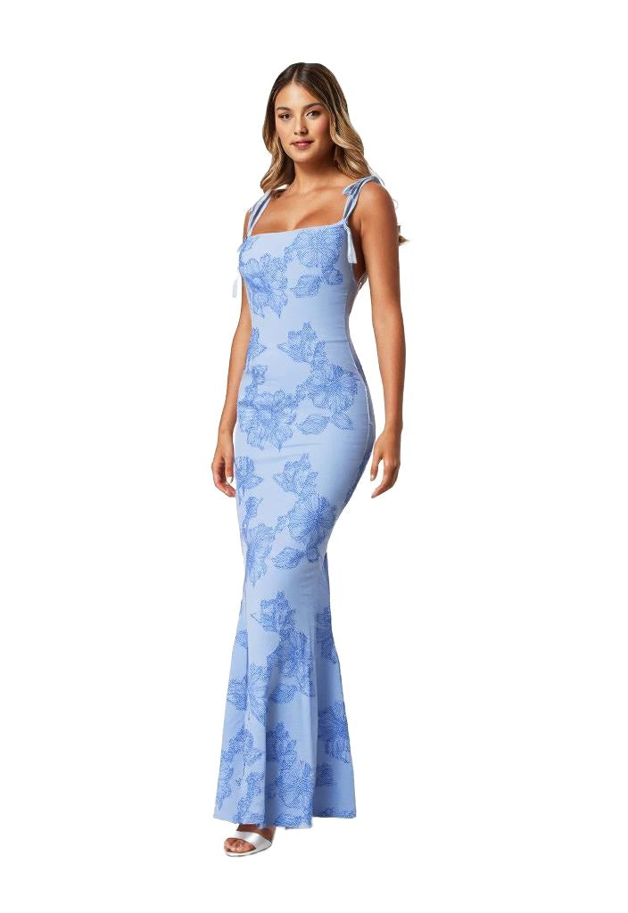 Savannah | Women's Floral Print Fit-and-Flare Maxi Dress - image 6
