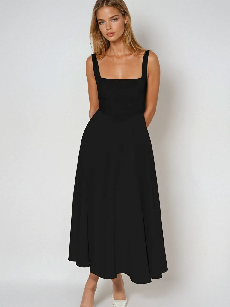 Savannah | Women's Square Neckline Midi Dress - image 1