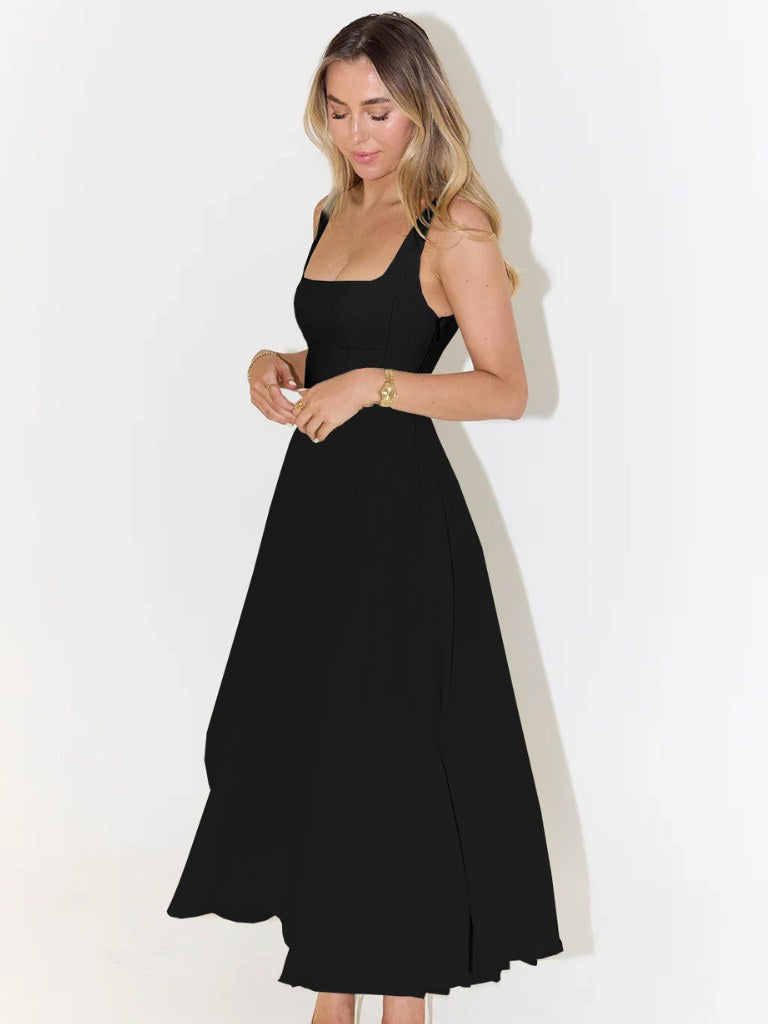 Savannah | Women's Square Neckline Midi Dress - image 3