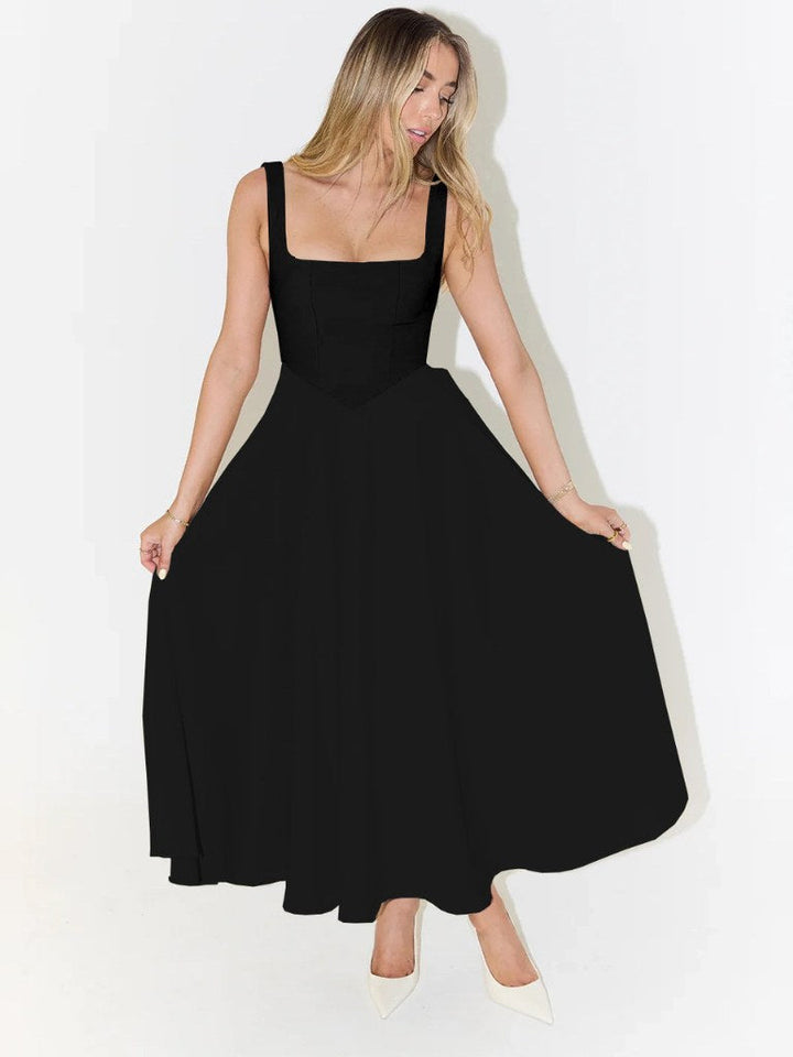 Savannah | Women's Square Neckline Midi Dress - image 4