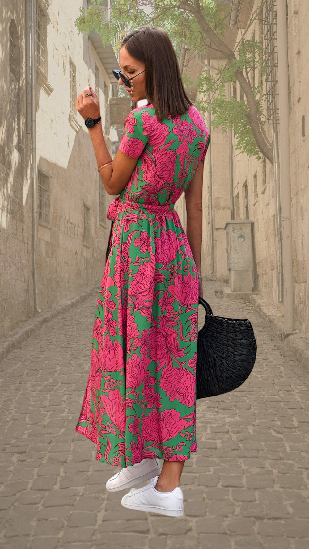 Savannah | Women's Statement Floral Wrap Maxi Dress - image 2