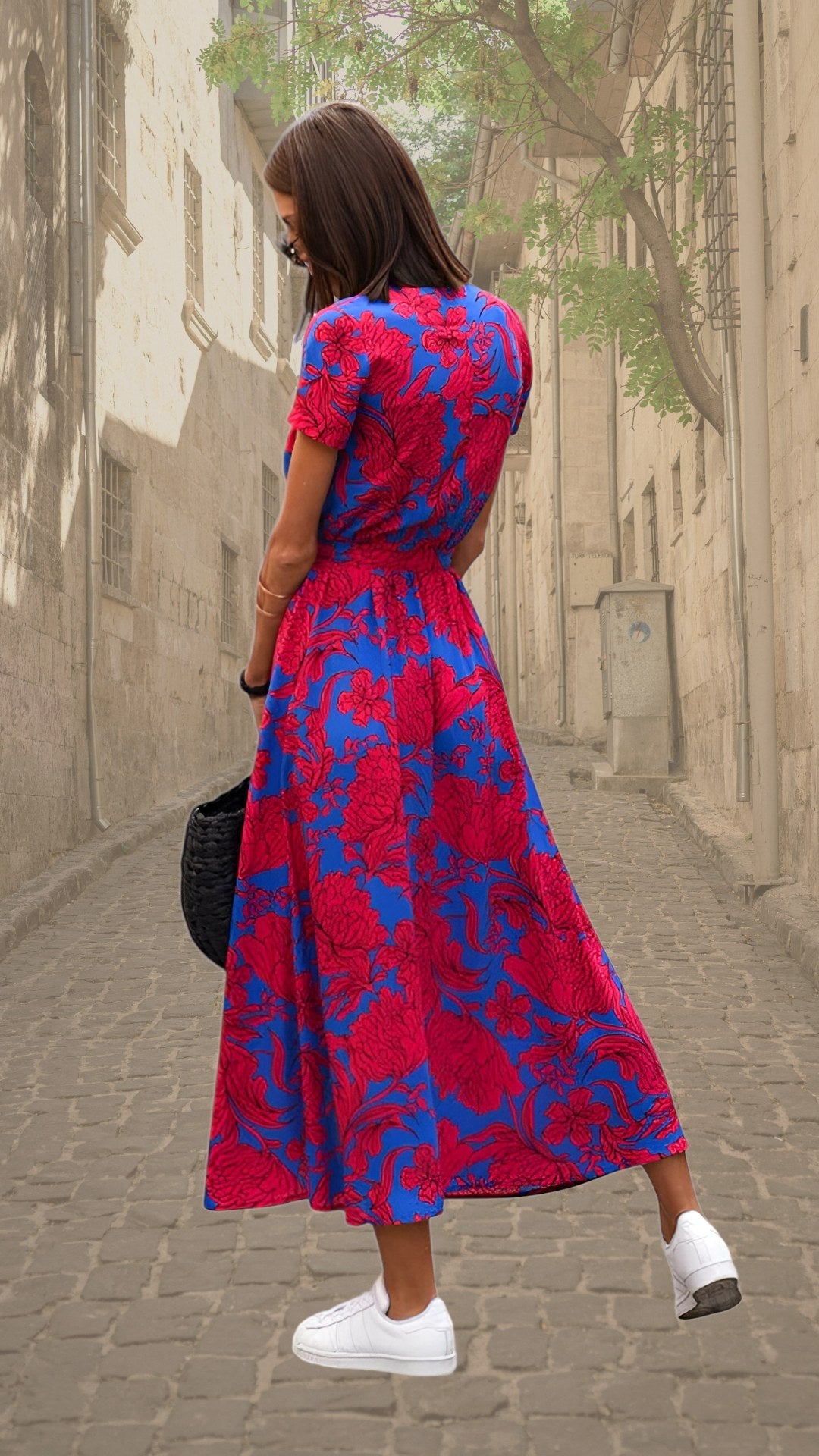 Savannah | Women's Statement Floral Wrap Maxi Dress - image 5