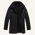 Sawyer | Men's Shearling Collar Overcoat, Tailored Winter Coat | Animated Apparel