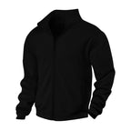 Eloise | Women's Zip-Through Cardigan with Stand Collar, Ribbed Knit Cardigan | Animated Apparel
