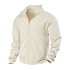 Eloise | Women's Zip-Through Cardigan with Stand Collar, Ribbed Knit Cardigan | Animated Apparel