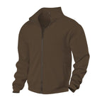 Eloise | Women's Zip-Through Cardigan with Stand Collar, Ribbed Knit Cardigan | Animated Apparel