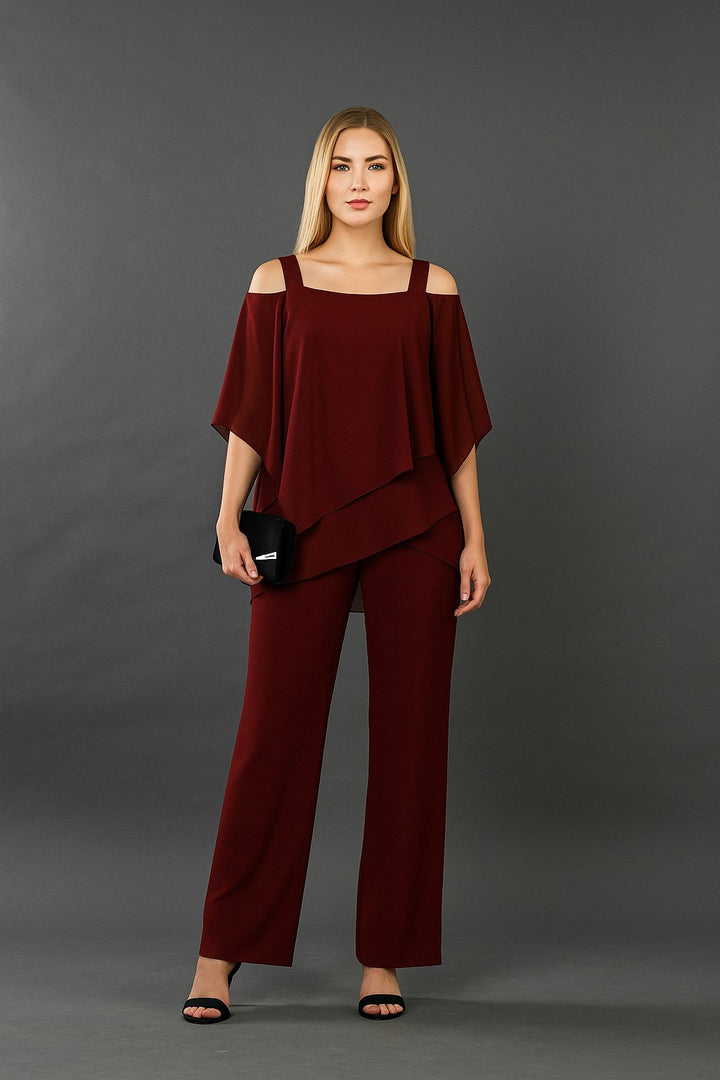 Scarlett | Women's Elegant Two-Piece Evening Set - Black