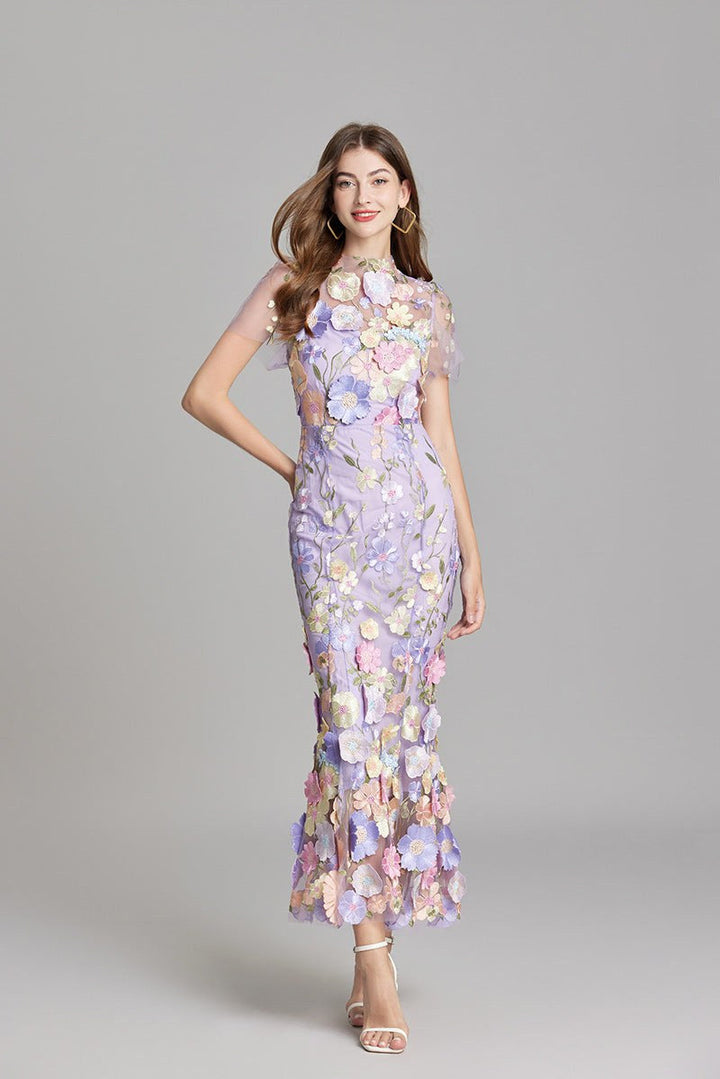 Scarlett | Women's Floral Midi Dress - image 11