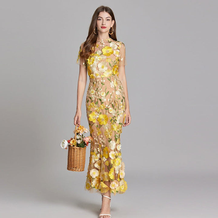 Scarlett | Women's Floral Midi Dress - image 16