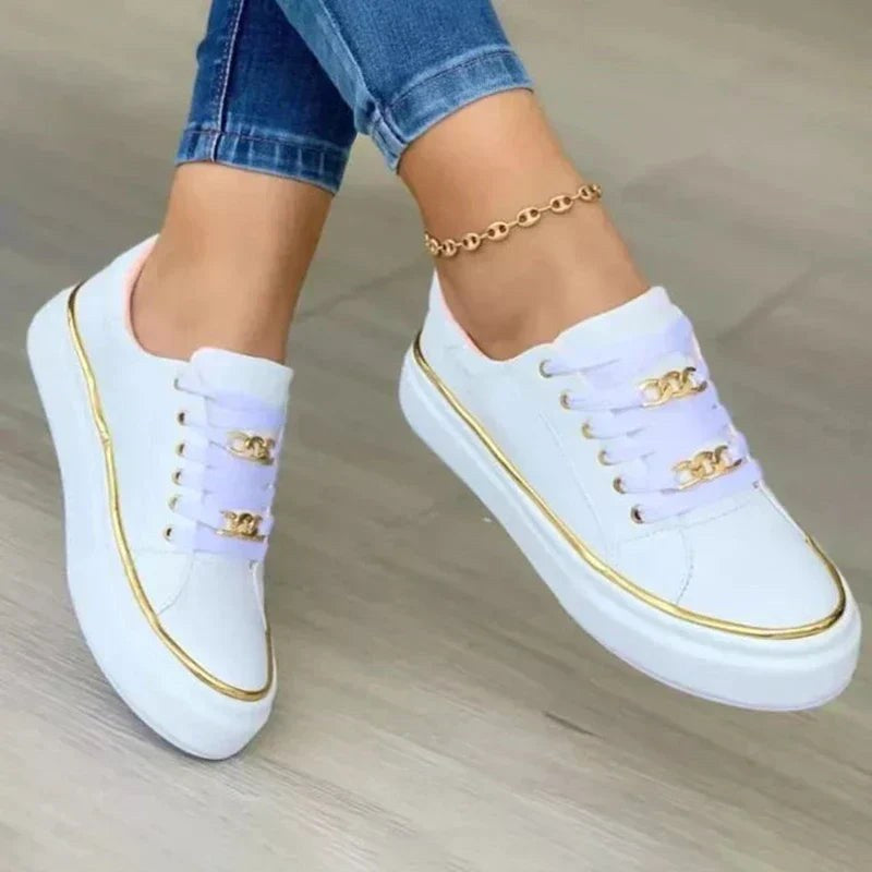 Scarlett | Women's Orthopaedic Walking Shoes, Cushioned Daily Wear | Animated Apparel | White