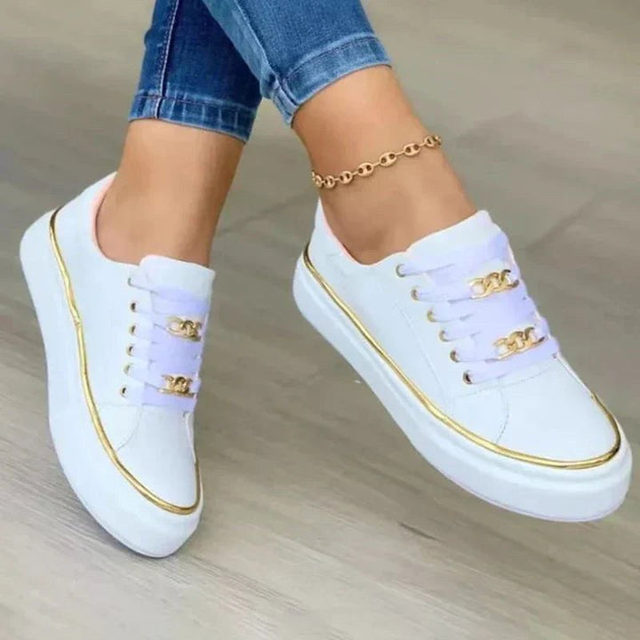 Scarlett | Women's Orthopaedic Walking Shoes, Cushioned Daily Wear | Animated Apparel | White