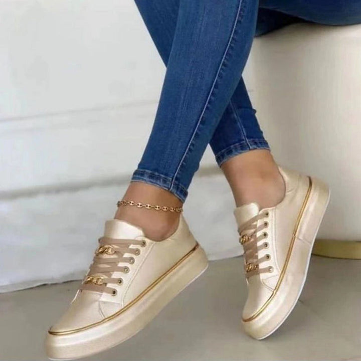 Scarlett | Women's Orthopaedic Walking Shoes, Cushioned Daily Wear | Animated Apparel | Gold