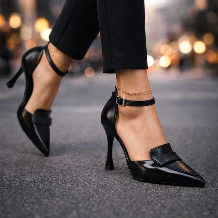 Scarlett | Women's Pointed-Toe Leather Heels - image 3