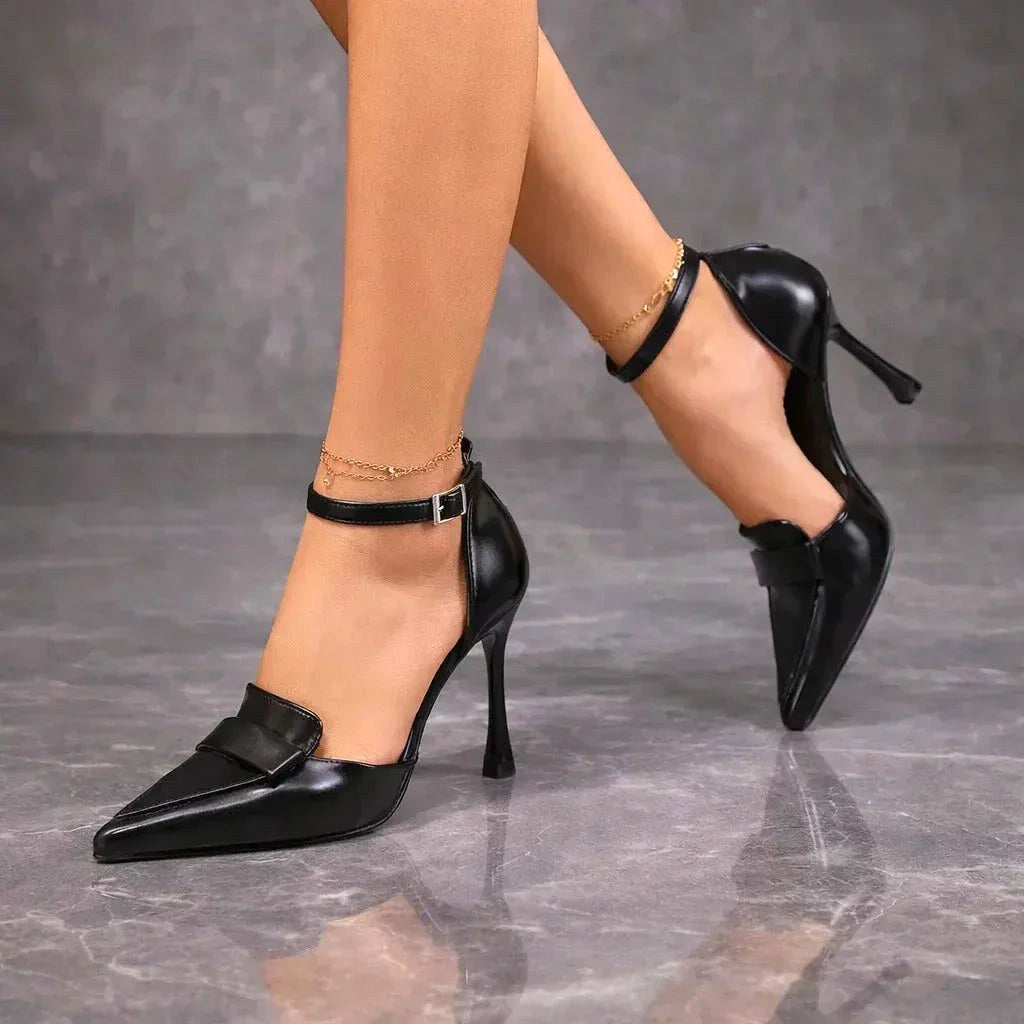 Scarlett | Women's Pointed-Toe Leather Heels - image 4
