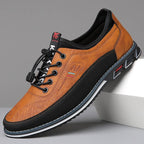 Scott | Men's Oxford Shoes with Vegan Leather Upper, Handcrafted Formal Shoes | Animated Apparel | Orange