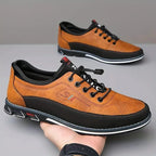 Scott | Men's Oxford Shoes with Vegan Leather Upper, Handcrafted Formal Shoes | Animated Apparel | Brown
