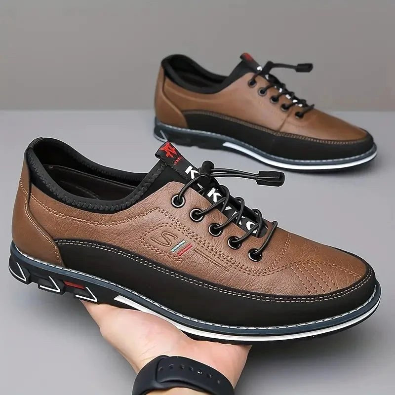 Scott | Men's Oxford Shoes with Vegan Leather Upper, Handcrafted Formal Shoes | Animated Apparel | Black