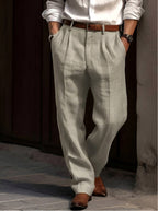 Sean | Men's Classic Pleated Trousers, Comfortable Dress Trousers | Animated Apparel